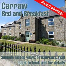 Carraw bed and breakfast in Northumberland
